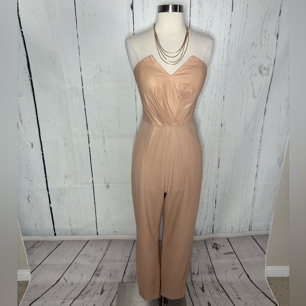 Bebe Shimmering Satin in Light Peach